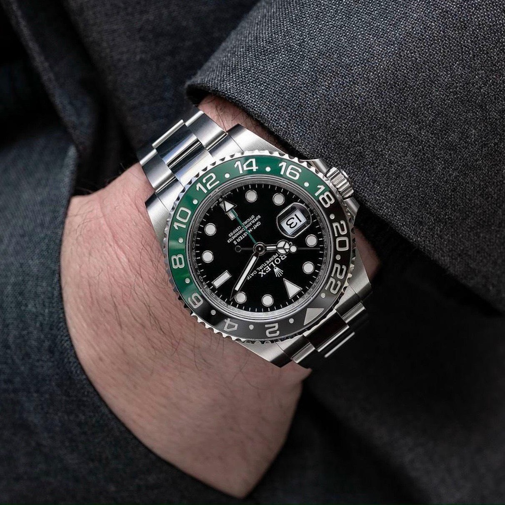Đồng Hồ Nam Rolex GMT Master II Nhà Máy RL Siêu Cấp Như Au - Máy Automatic Thụy Sĩ - Size 40mm - Bảo Hành 5 Năm