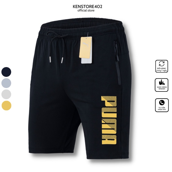 Quần đùi thể thao nam, quần short nam chất liệu thun co giãn mềm mịn vận động thoải mái Q135