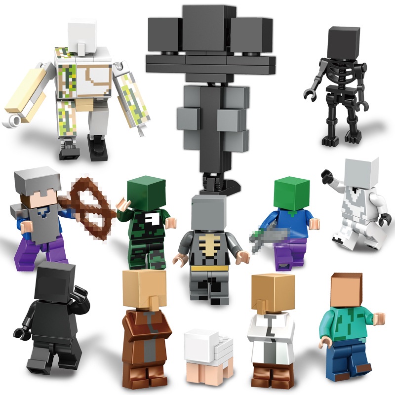 Set 14 Mô Hình Nhân Vật Trong Game Minecraft