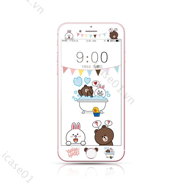 Kính Cường Lực Hoạt Hình Cho Iphone 6 6s I7 I8 Plus Se2 Iphone6 Iphone6S Iphone7 Iphone8 Plus