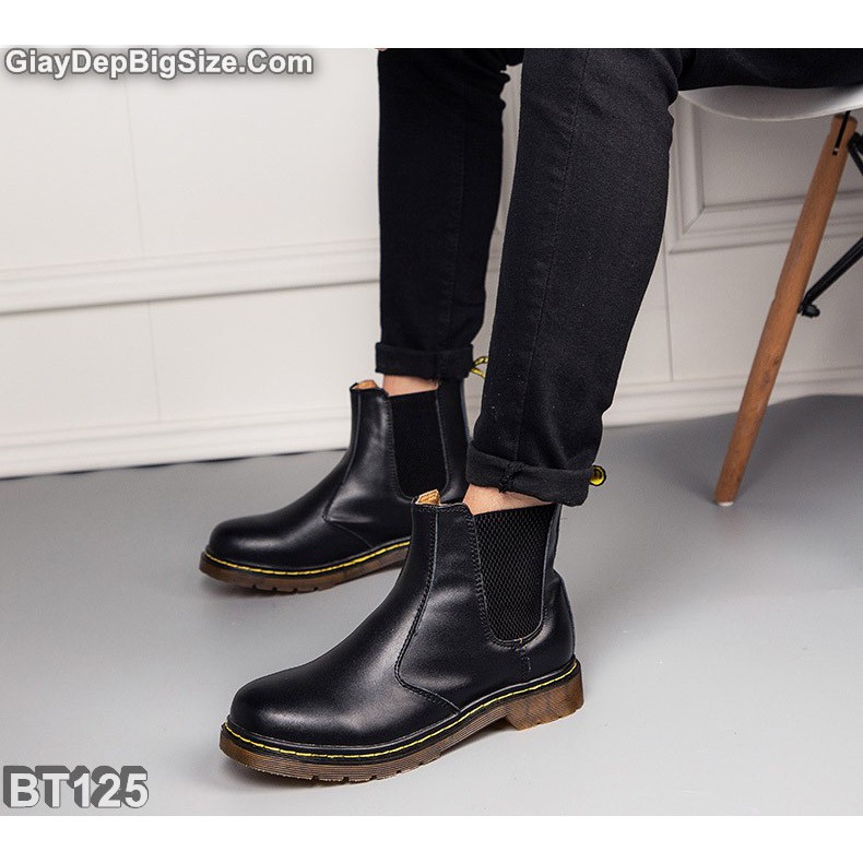 Giày Boot (bốt) Chelsea, giày cổ cao big size cỡ lớn EU:44-45 cho nam chân thon cân đối