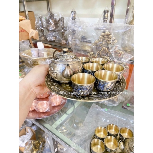 Bộ ấm con cá 6 chén bộ uống trà hàng ngày phong thủy