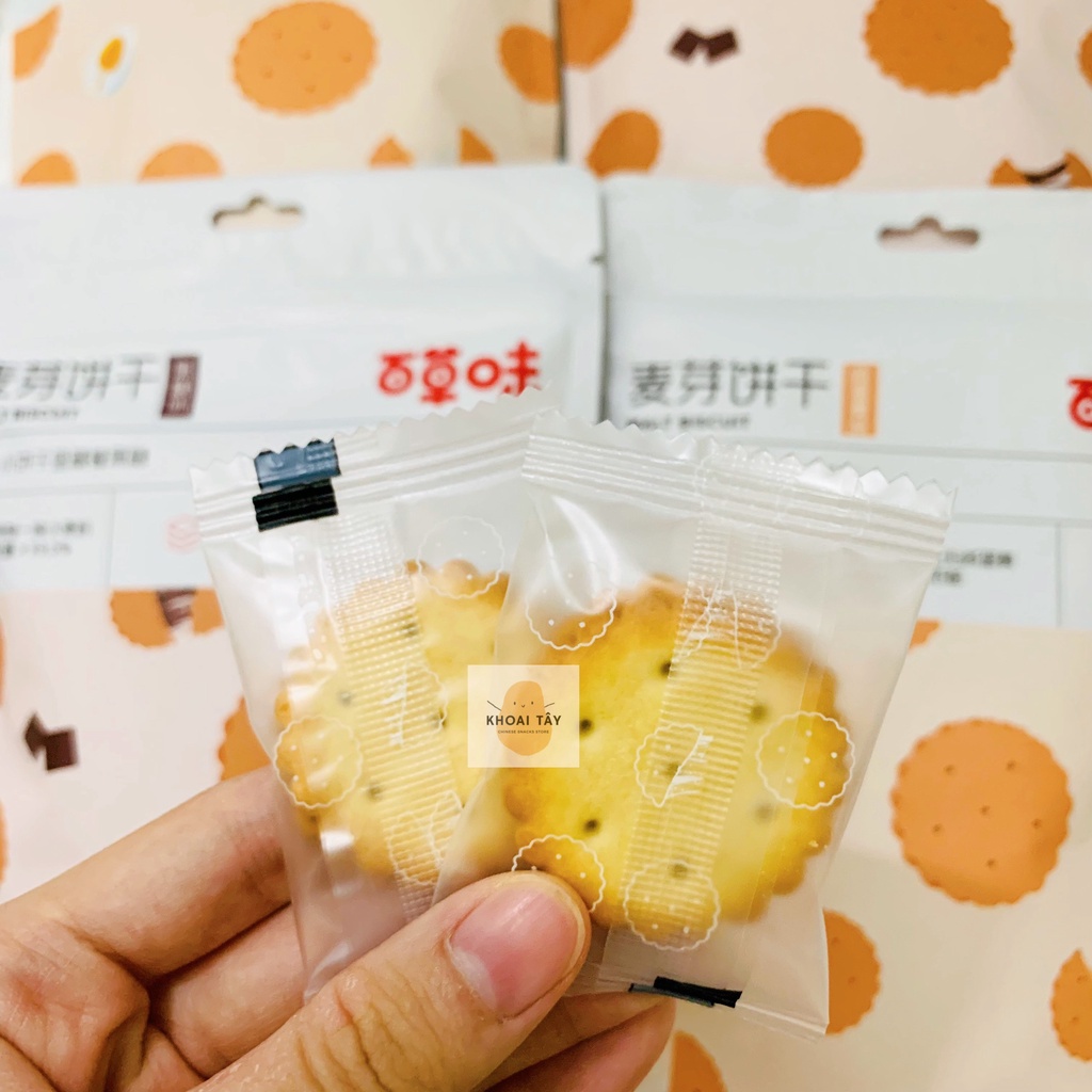 [HỎA TỐC] Bánh Quy Trứng Muối Đường Đen Nhân dẻo Bách Thảo Vị 110g | BigBuy360 - bigbuy360.vn