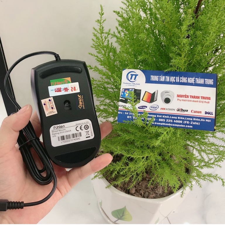 Chuột có dây Fuhlen L102  - Mới Chính hãng Ninza BH 24 Tháng - Mua kèm Tấm lót chuột