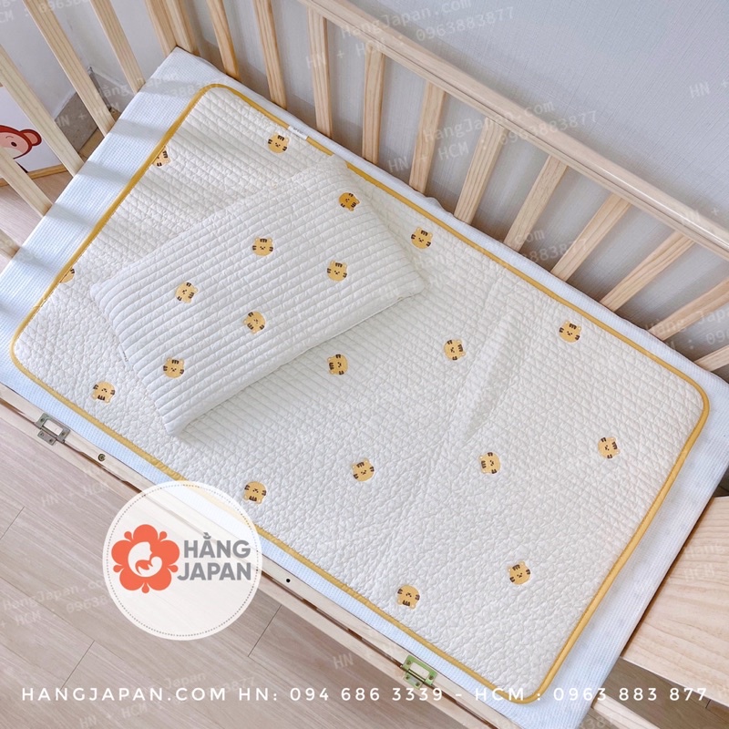 Gối Dot to Dot Hàn Quốc hình chữ nhật thêu oganic handmade