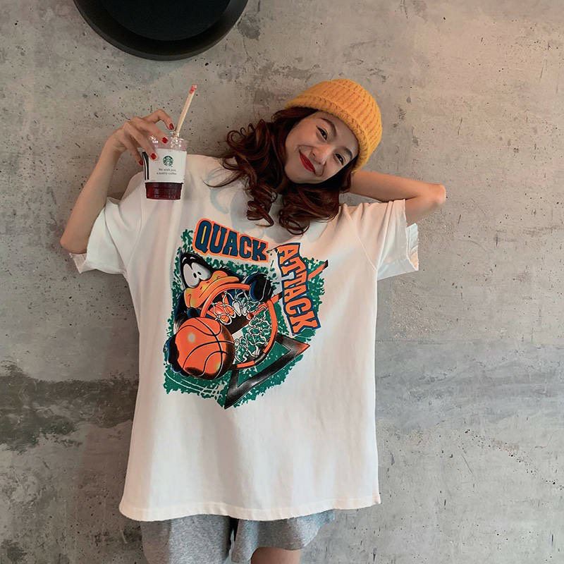 Áo thun tay lỡ Unisex Quack Attack