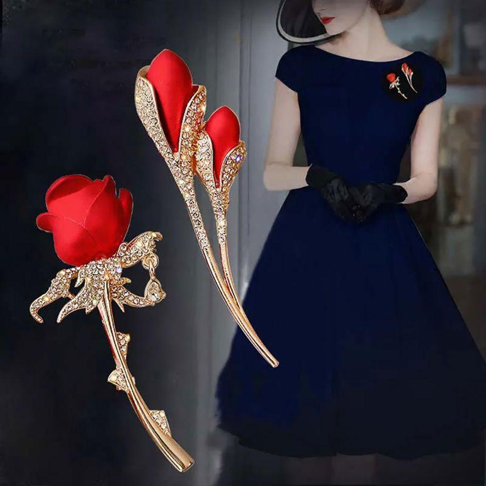 Phụ Kiện Trang Trí Hình Hoa Hồng Bằng Hợp Kim Cho Nữ