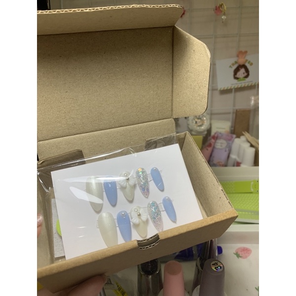 NAILBOX MÓNG ÚP THIẾT KẾ - KÈM THEO DŨA VÀ KEO GẮN