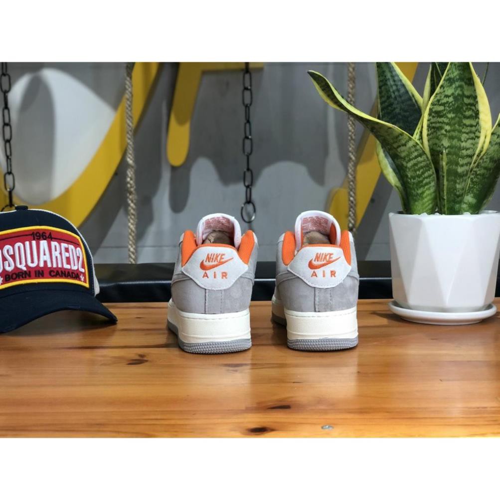 Giày thể thao AF1 xám gót cam bản cao cấp. | BigBuy360 - bigbuy360.vn