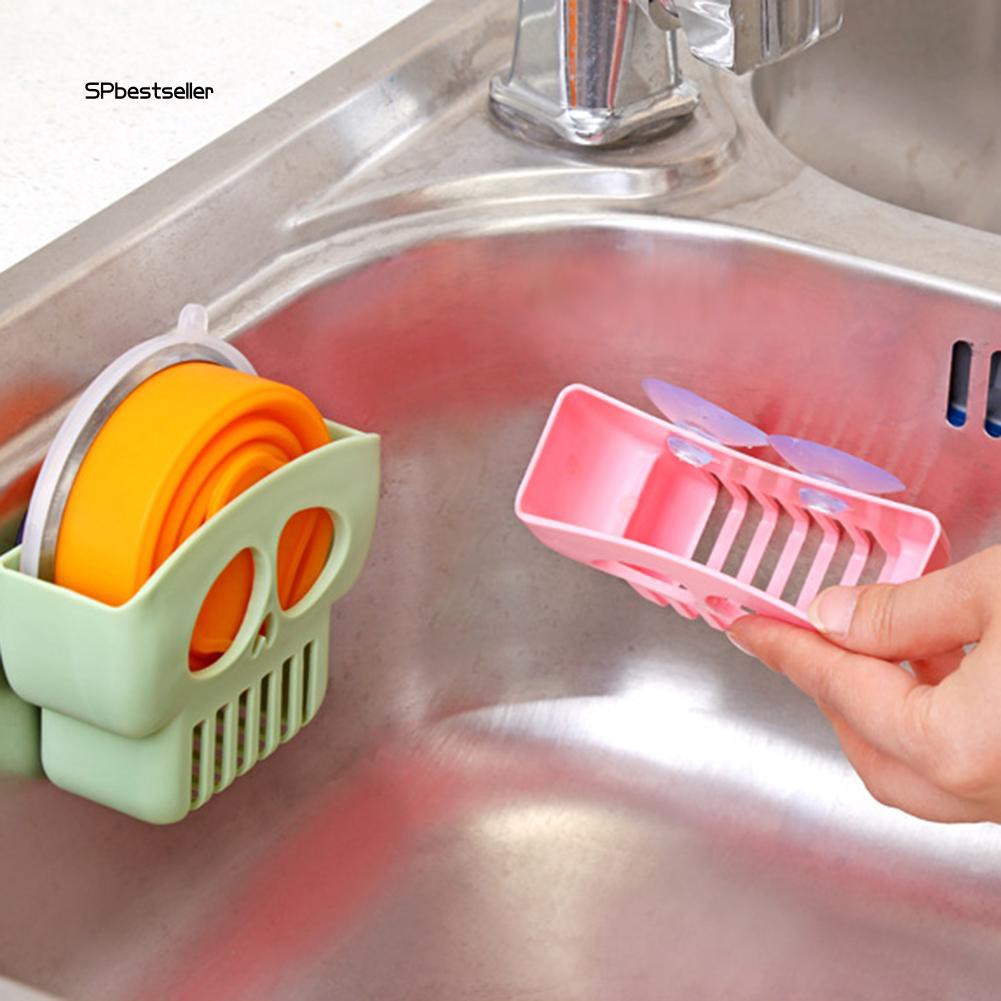 Giá để miếng rửa chén có giác hút tiện dụng