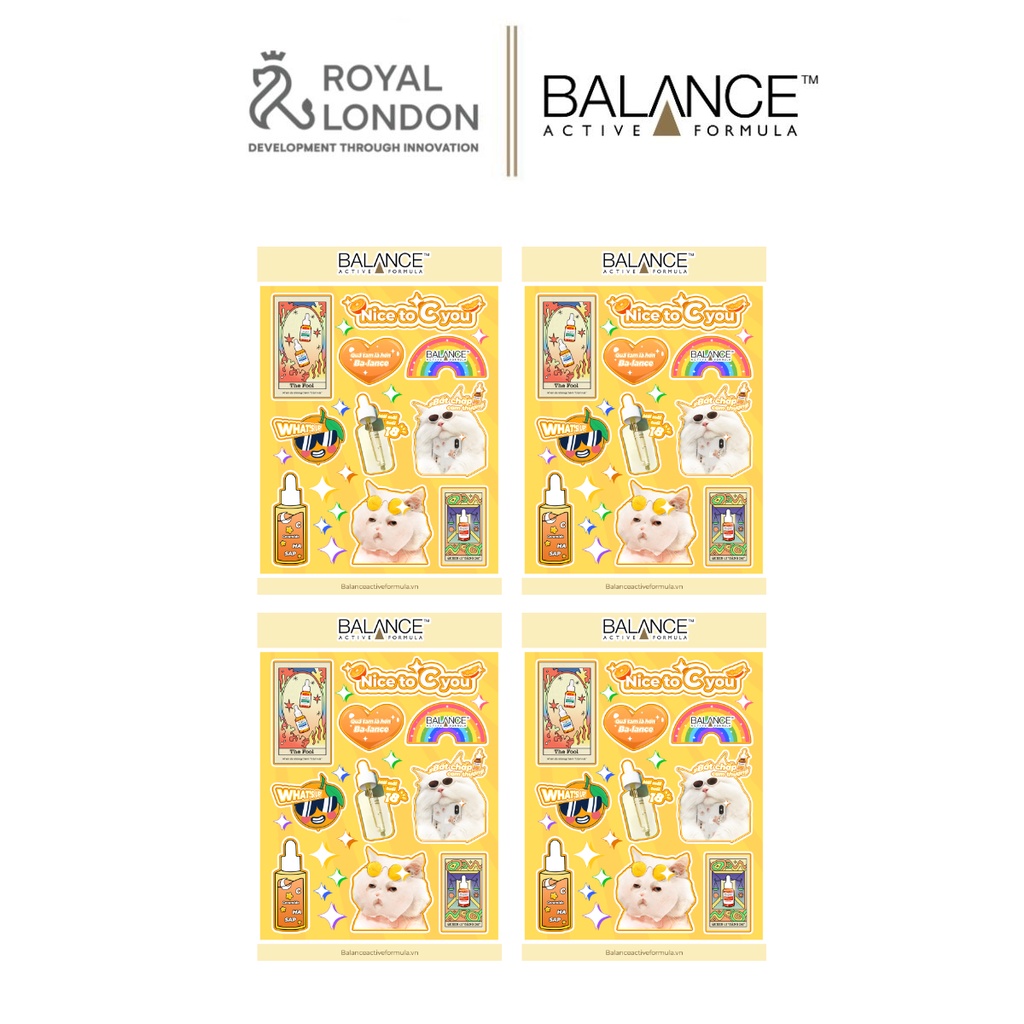 [QUÀ TẶNG KHÔNG BÁN] Sticker Balance Active Formula xinh xắn