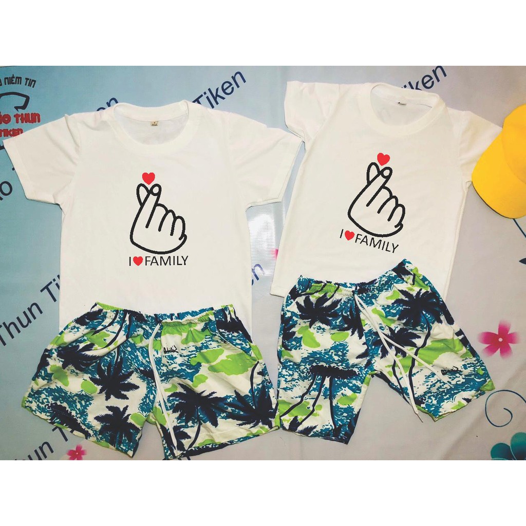 ÁO THUN GIA ĐÌNH IN THẢ TIM SIÊU HÓT SIÊU ĐẸP