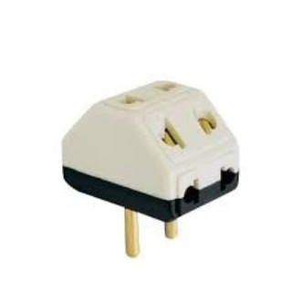 Phích Cắm Điện Chia 1 Ra 5 Lỗ Cắm Chân Tròn