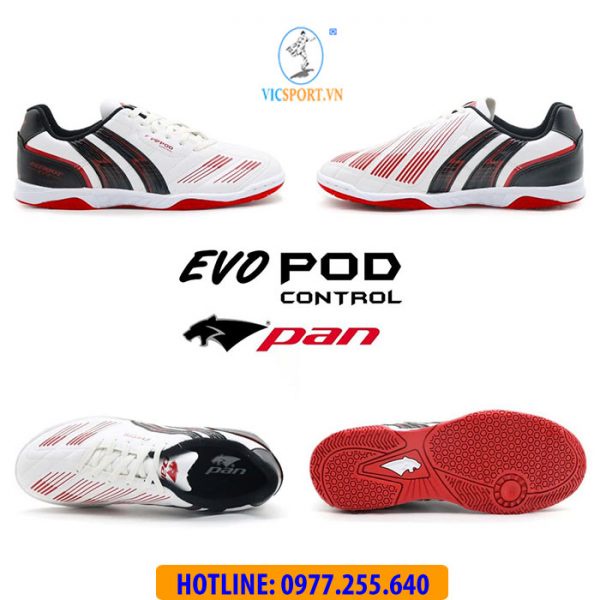 (Tặng Túi Đựng + Vớ) Giày Đá Bóng Pan Thái ĐẾ IC EVO POD CONTROL (Chính Hãng) - Vicsport