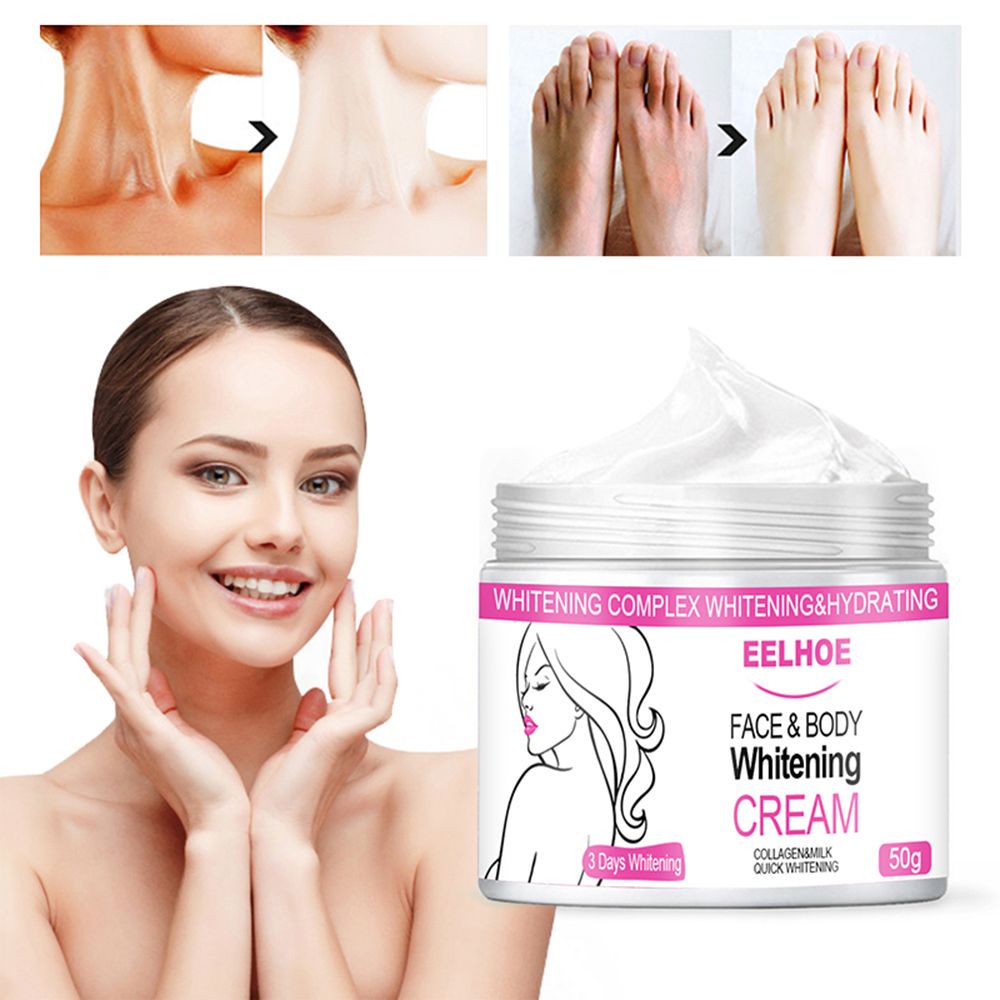 Kem Làm Trắng Da Toàn Thân 10 / 20 / 50g Chứa Collagen &amp; Sữa