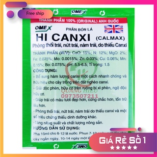 Phân bón lá hicanxi omex phòng thối trái, nứt trái, nám trái. thiếu canxi 10ml