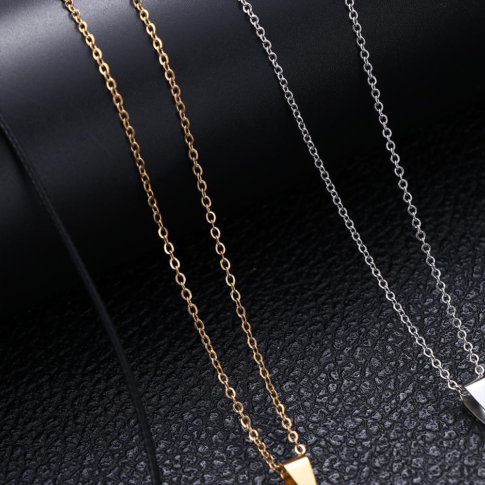 Vòng cổ Mặt Khắc Chữ Cho Mẹ Và Con Gái|Vòng cổ Da Mặt Kim Loại Khắc Chữ Mom