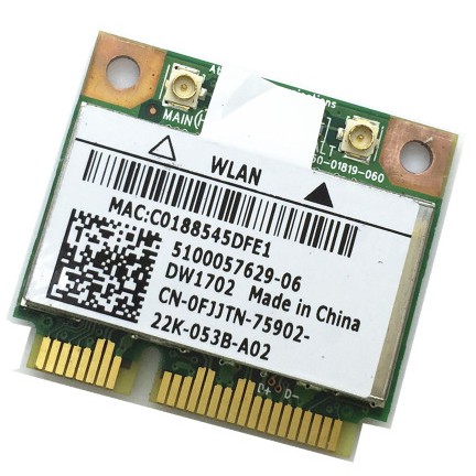 Card Wifi Laptop Dell Latitude E5410 E55410 E6410 E6510 M4500 M6500 dùng cho các loại laptop gen2-gen5