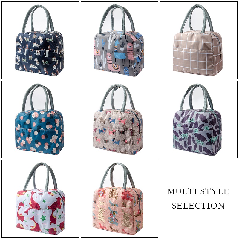 Túi Đựng Hộp Cơm Trưa Giữ Nhiệt Tiện Dụng Cho Đi Học/ Dã Ngoại