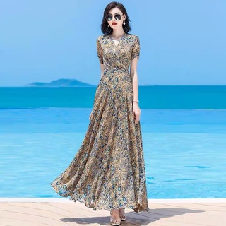 Đầm voan lụa dáng dài mềm mại sang xịn NP3426