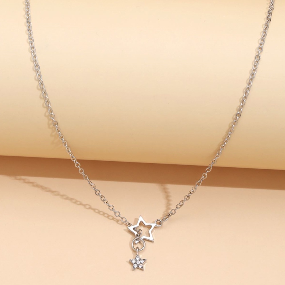 Vòng cổ Hình Ngôi Sao Năm Cánh Đính Đá Thời Trang Cho Nữ
