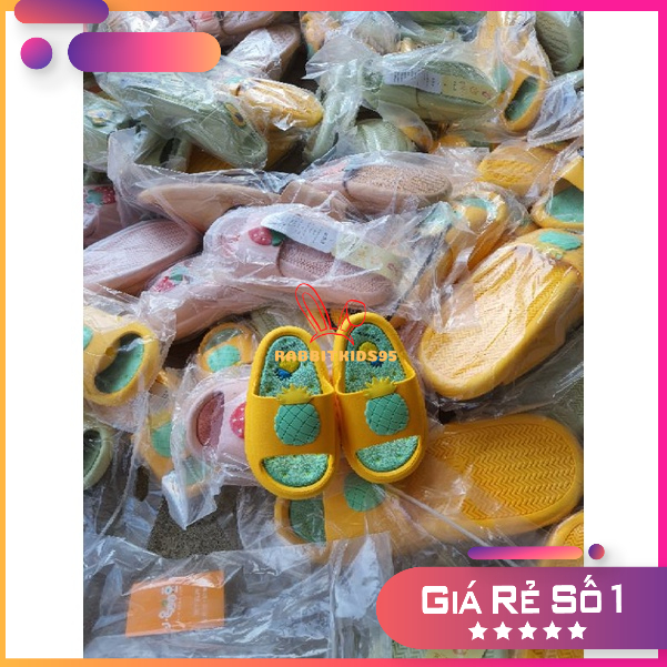 DÉP CHO BÉ ,DÉP HOA QUẢ HÀNG QUẢNG CHÂU CHO BÉ,ĐẾ CHỐNG TRƠN TRƯỢT