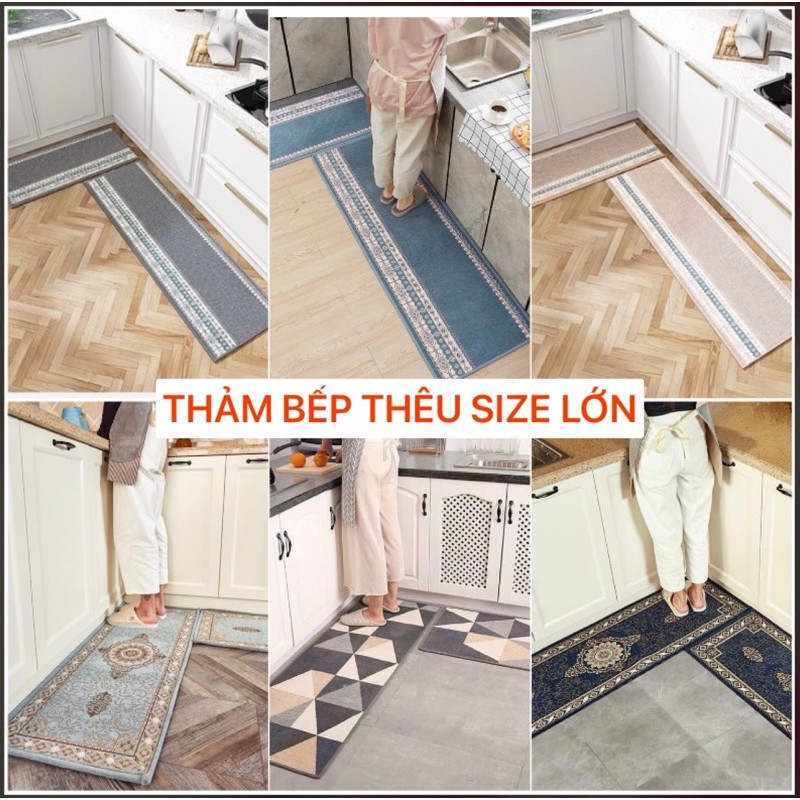 Thảm Bếp Chùi Chân Lau Chân Chống Trượt Size Lớn