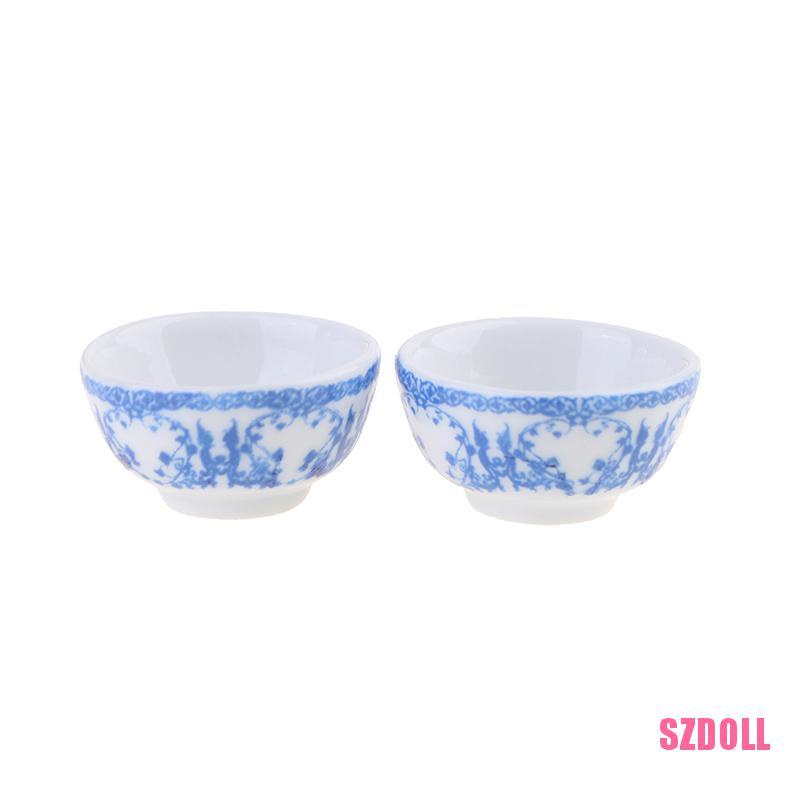 Tô Đựng Thức Ăn Bằng Gốm Tỉ Lệ 1:12 Dành Cho Nhà Búp Bê