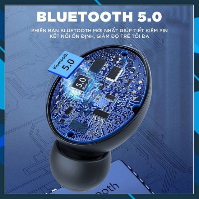 Tai Nghe Không Dây Bluetooth F9 pro 5.0, Tai Nghe Bluetooth TWS , Tai Nghe Bluetooth 5.0 ,Tai Nghe  HUTABI hungzadung