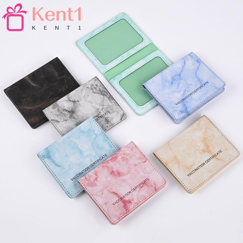 Bao Da PU Họa Tiết Vân Đá Cẩm Thạch KENT1 Đựng Hộ Chiếu/Thẻ Ngân Hàng Chống Nước Nhiều Màu Thời Trang Cho Unisex