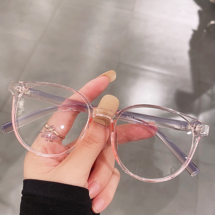 Gọng kính cận nam nữ VIENDO mắt tròn đổi màu chống ánh sáng xanh phụ kiện màu sắc thời trang