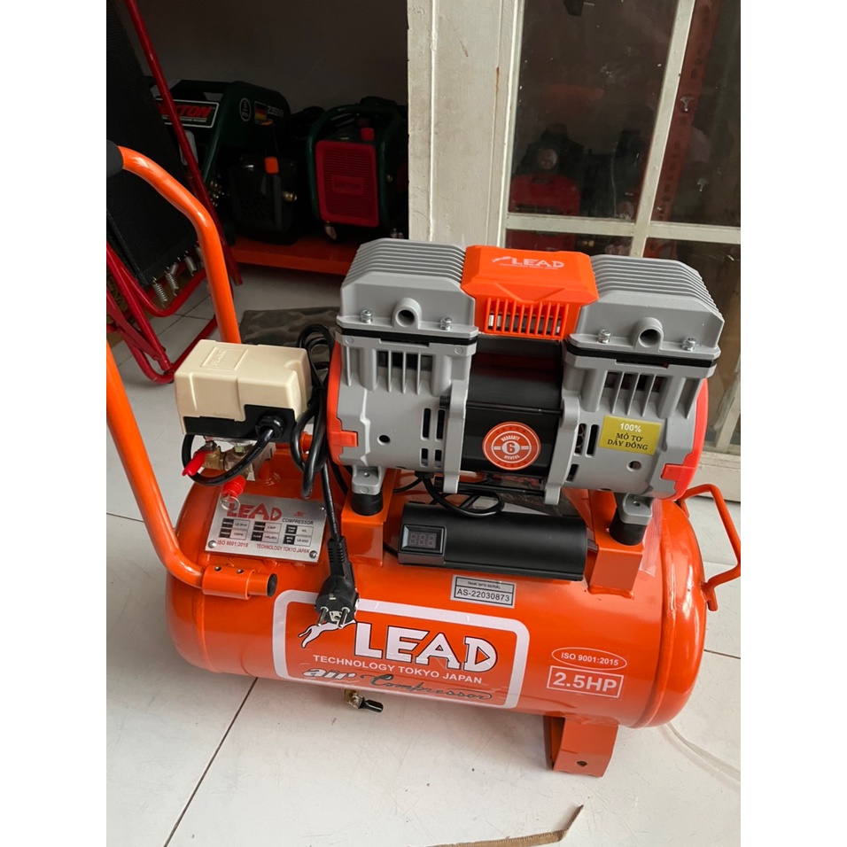 Máy nén khí không dầu LEAD, dung tích 30Lít, 2,5HP lên hơi siêu nhanh