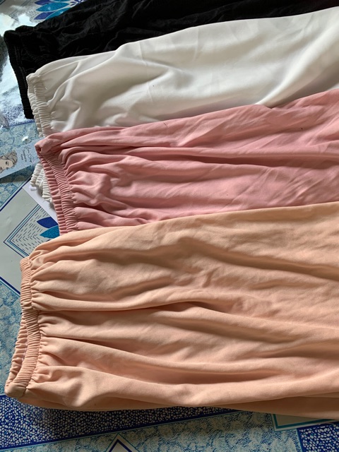 Chân váy lót cotton trơn chiều dài 40cm;50cm;60;70cm