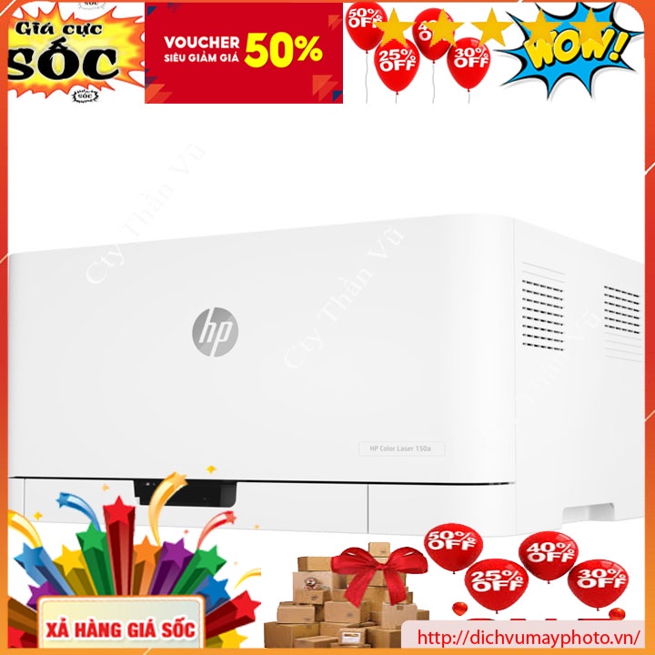 Máy in màu mordem HP Color Laser 150a 1Y WTY 4ZB94A hàng mới 100% in màu Laser đơn năng bảo hành INE