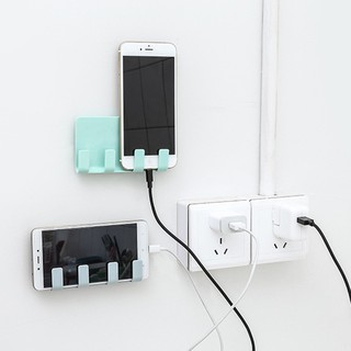 Paste Bracket Storage Rack Charger Holder Stand Bathroom Hanging Hook Holder