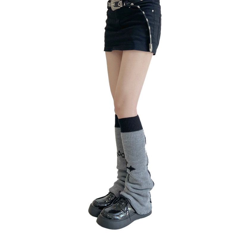 Youyo Vớ Dệt Kim Cao Đến Đầu Gối Phong Cách Punk Lolita Nhật Bản Giữ Ấm Chân Có Thể Đảo Ngược Dành Cho Nữ