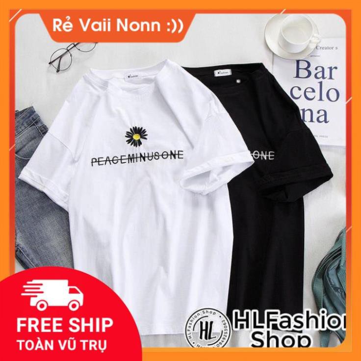 Áo thun tay lỡ hoa cúc nhỏ minusone nhẹ nhàng đáng yêu - freesize