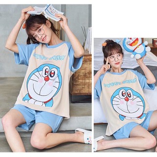 Bộ Đồ Và Váy Đầm Cotton Doremon Doraemon