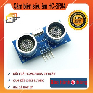 Mạch cảm biến đo khoảng cách dùng sóng siêu âm HC SR04( Tặng kèm giá đỡ)