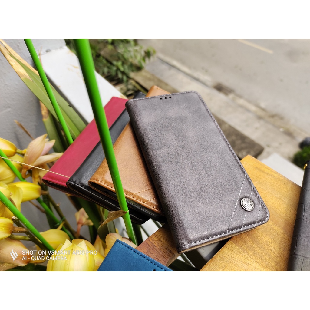 Bao da Bphone A85 A40 A50 A60 B86 Vsmart Aris pro live 4 joy 4 joy 3  Active 3 Star 4 Star 5 Joy 2 đính Kim loại