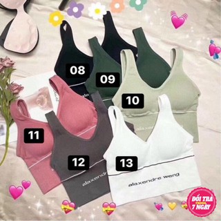 Áo bra tập gym💖💖 💖💖 áo bra crotop alaxendre weng