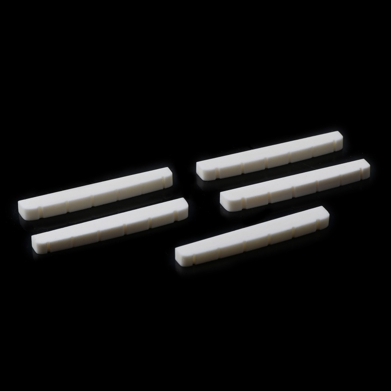 Set 5 Đai Ốc Xương Dẹt Không Tẩy Trắng Đế Phẳng Cho Strat Mới