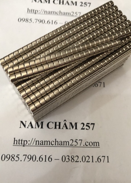 20 viên nam châm trắng 6x4mm, loại nam châm đất hiếm lực hút mạnh