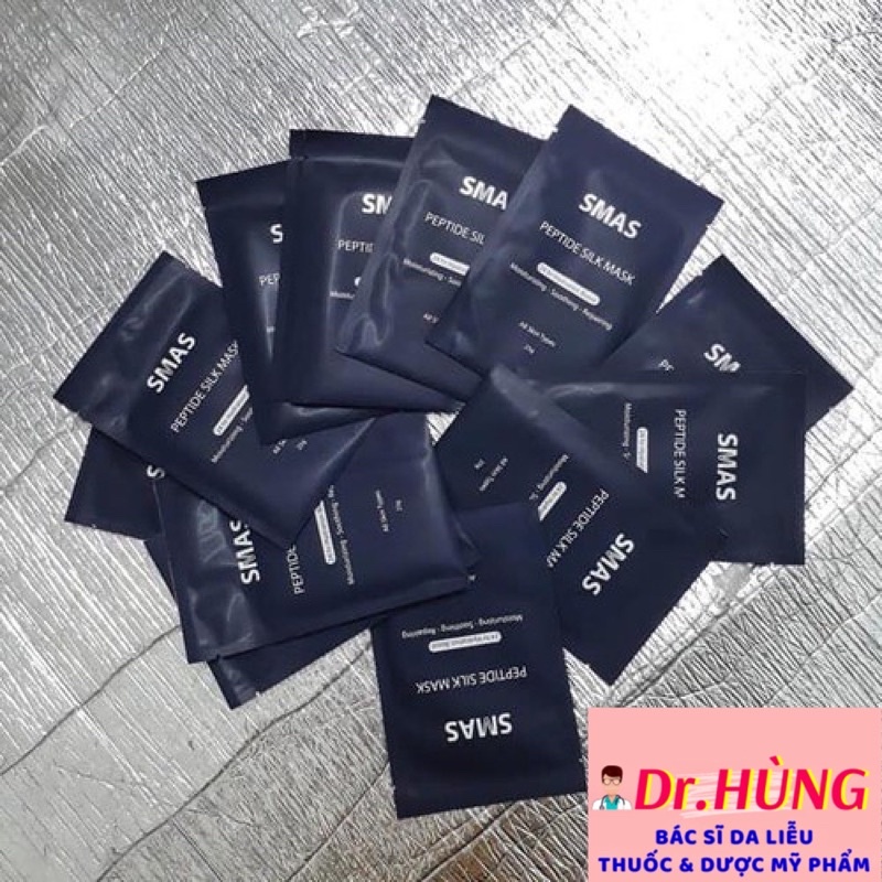 ✅(CHÍNH HÃNG) Mặt Nạ Dưỡng Và Phục Hồi Da Smas Peptide Silk Mask Nhật Bản