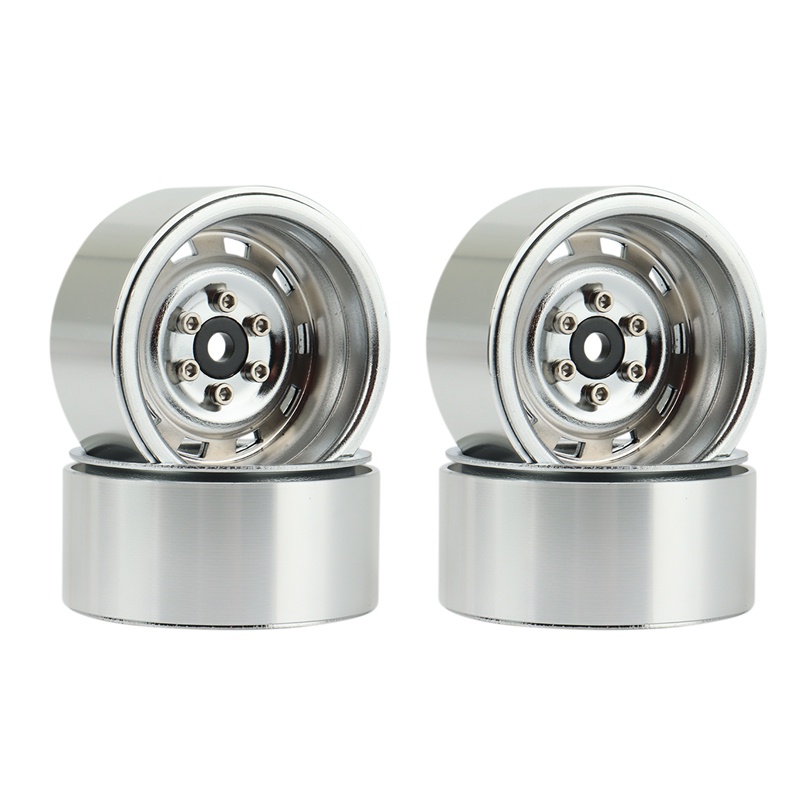 Set 4 Bánh Xe 1.9 Bằng Kim Loại Cho Xe Điều Khiển Crawler Axial SCX10 90046 AXI03007 Traxxas TRX4 RC4WD D90