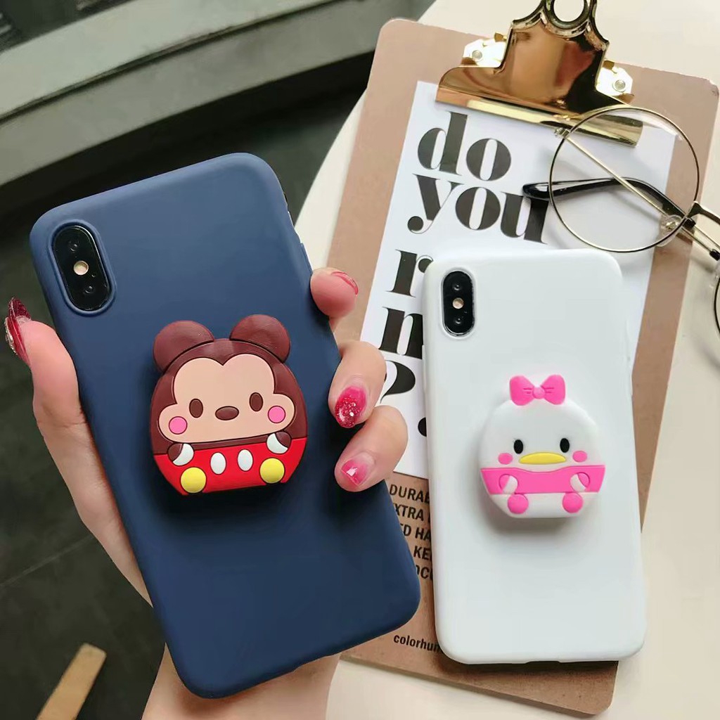 Xiaomi Mi A1 5X A2 6X 8 8 SE Max 3 Redmi Y3 7 Cartoon Airbag Bracket Android Cov