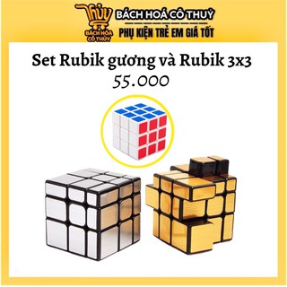 COMBO RUBIK GƯƠNG KÈM RUBIK 3X3 RUBIK BIẾN THỂ MIRROR