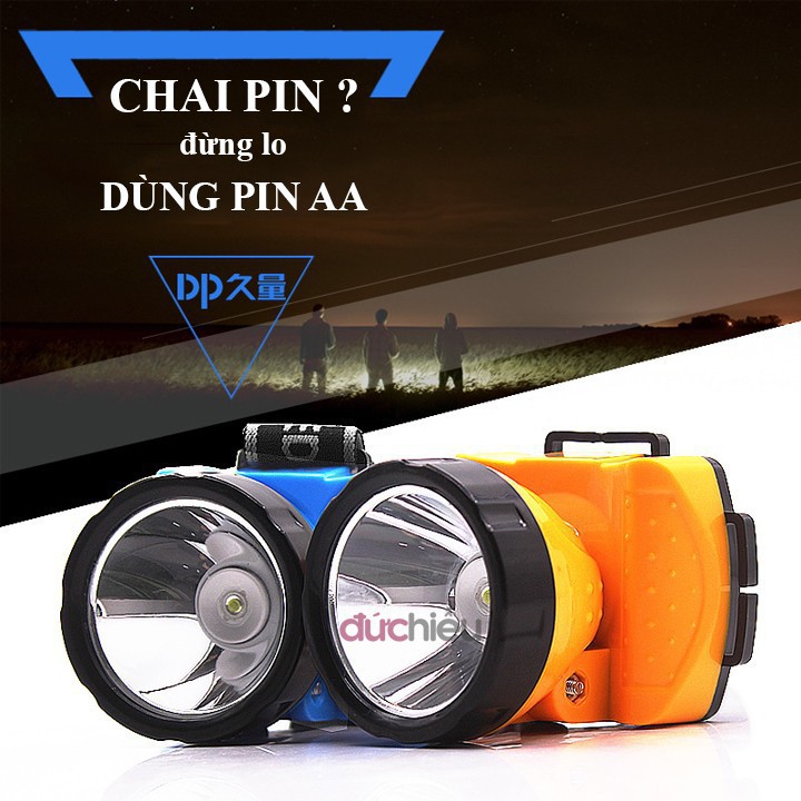 Đèn pin đội đầu dùng pin AA 8068