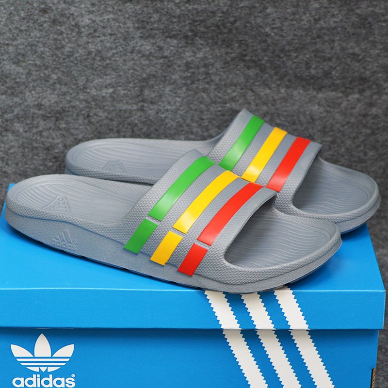 Dép Adidas Duramo chính hãng xám xanh vàng đỏ