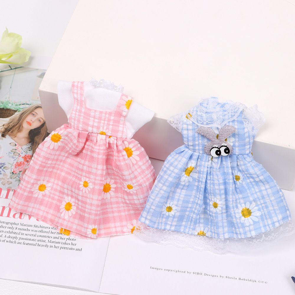 Trang phục mùa hè bằng vải phối ren cho búp bê kích thước 1/6 mới dễ thương